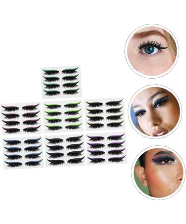 HAPINARY 28 Pairs Glitter Eyeliner Eyeline Strip Sticker Eye Makeup Sticker Fake Eyeliner Stickers Plastic 1 count (Pack of 1) As Shown 1 - Buy Online on SooperMarket.com