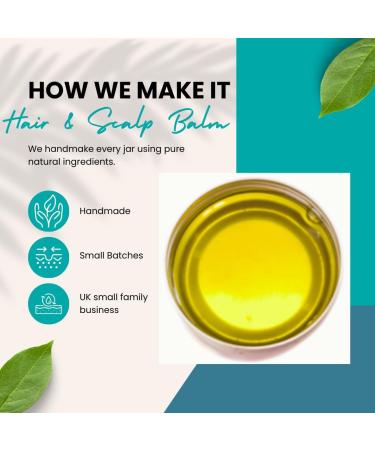 Naturally Solved Hair Growth Balm with Castor Oil & Rosemary Oil for Hair Growth: Blended for Fuller Thicker Hair - Includes Shea Mango Almond Jojoba Rice Bran Hemp and Coconut Oils - Buy Online on SooperMarket.com