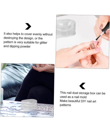 FRCOLOR 48 Nail Dipping Cups Acrylic Dip Case Starter Set thehomeuse French Manicure Nail Polish Tool Trays Tin for Manicure Powder French 5X4X2.5CMx8pcs White x 8 pieces - Buy Online on SooperMarket.com