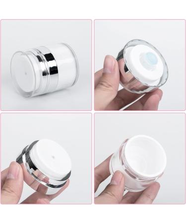 2PCS 30ml Airless Pump Cosmetic Bottles- Refillable Travel Cream Jars - Buy Online on SooperMarket.com