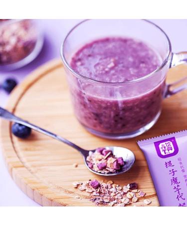 Grape Purple Potato Amorphophallus Congee 10.58oz/300g (30gx10 pieces) Meal breakfast instant oatmeal Low carbohydrate Instant oatmeal porridge Instant powder beverage  - Buy Online on SooperMarket.com
