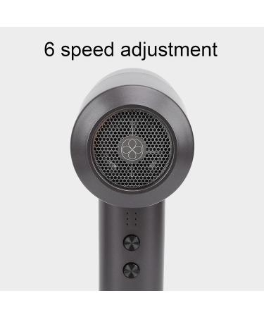 Cordless Hair Dryer Portable Lightweight Fast Drying Hairdryer Blowdryer Constant Temperature 5000mAh Batterry 6 Speed Adjustment Hairdryer for Home Camping (US Plug) US Plug Coffee - Buy Online on SooperMarket.com