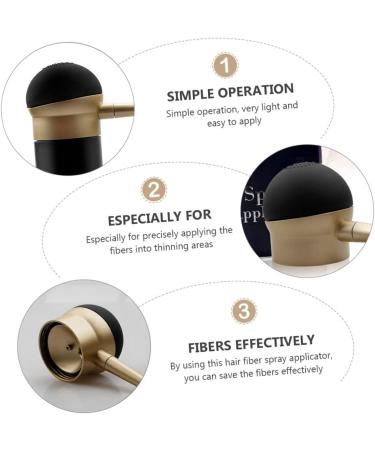 PLAFOPE Reissue Nozzle Mens Hair Filler Spray Hair Fiber Spray Applicator Thick Fibre Spray Golden - Buy Online on SooperMarket.com