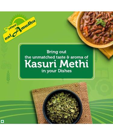 nalAmudhu Kasuri Methi Fenugreek Leaves Dried Methi Leaves 3.5oz/100g  - Buy Online on SooperMarket.com