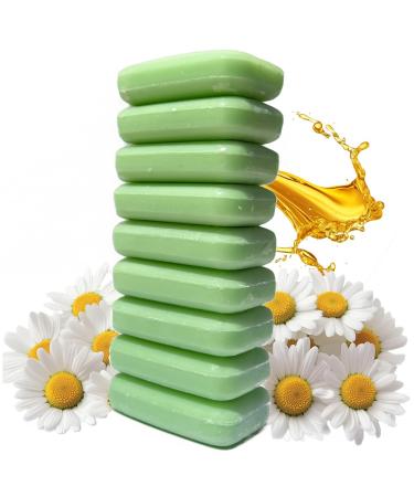 9 Big Hypoallergenic Bar Soap for Men and Women with Sensitive Skin - Natural Ingredients with Chamomile Pure Oil Scent