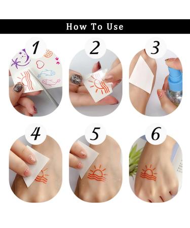 Brown Henna Temporary Tattoo Stickers - Waterproof Lace Designs for Women - Festive Party Favors - 5 Sheets - Buy Online on SooperMarket.com