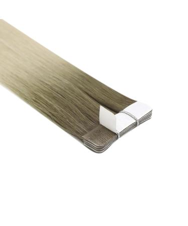 Youngsee Balayage Virgin Tape In Extensions | Real Hair Light Brown Ombre Blonde | 40cm 10g Remy Hair | 5 Pcs #9a/10/800 - Buy Online on SooperMarket.com