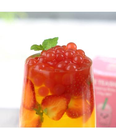 Popping Boba Bubble Tea Kit - 3 Flavor Gift Set with Passion Fruit, Blueberry, Cherry Boba Pearls - Makes 9 Servings | The TeaShed - Buy Online on SooperMarket.com