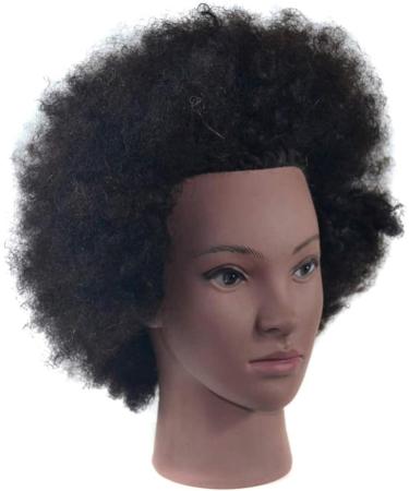 Adjustable Female Tailor Puppet Hairdresser Training Head - Black Mannequin for Cosmetics & Salon Displays - Buy Online on SooperMarket.com