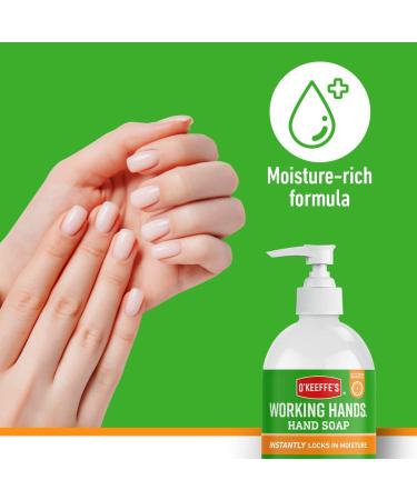 O'Keeffe's Working Hands Orange Scented Hand Soap 2 x 354ml Gentle & Nourishing | 2-in-1 Cleansing & Moisturising Hand Wash 177 ml (Pack of 2) - Buy Online on SooperMarket.com