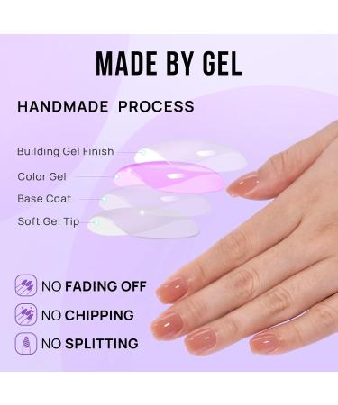 Buy Bartbox Square Press on Nails - Short Sheer Brown 30 Pieces - Artificial Nail Set for Women & Girls - Easy Stick-On Square Fake Nails - Buy Online on SooperMarket.com