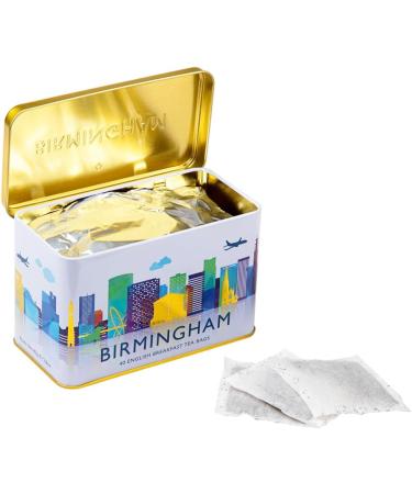 New English Teas Birmingham City Skyline Tea Tin - 40 Breakfast Teabags - 1 Pack - Buy Online on SooperMarket.com