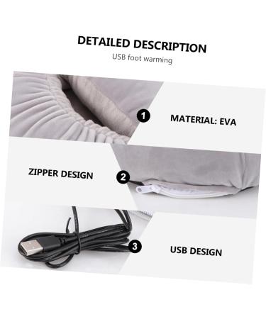 USB Foot Warmers Pack - Heated Shoes & Fluffy Slippers for Cozy Feet | Ideal Ankle Boots | International Shipping - Buy Online on SooperMarket.com