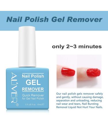 Nail Polish Gel Remover (2 Pack) - Quick & Easy Soak Off in 3-5 Minutes, Non-Irritating Formula, No Damage to Nails - Buy Online on SooperMarket.com