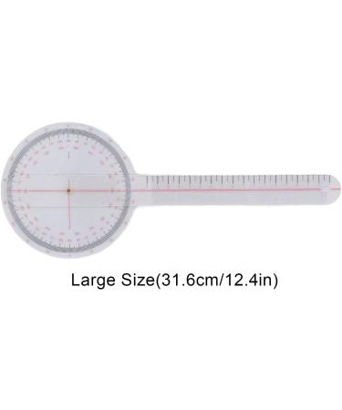 DKaony Physiotherapy Protractor Ruler Convenient Accurate Orthopedic Use Goniometer 0 -360 Easy to Measure for Hospital 12.5x9.2x5.6cm - Buy Online on SooperMarket.com