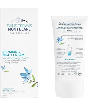 Saint-Gervais Mont Blanc - Regenerating Nourishing Night Care - Dry to Very Dry Skin - 40 ml - Buy Online on SooperMarket.com