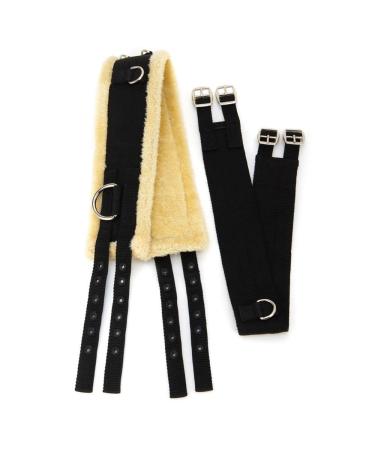 Shires Nylon Roller With Fleece Padding - Black: Pony