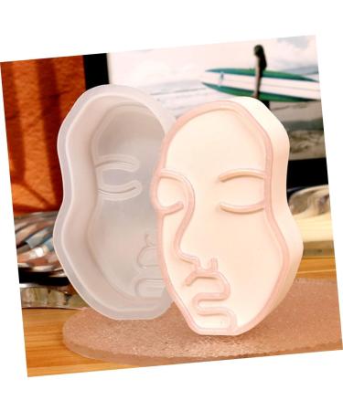 STOBOK Face Resin Molds 2pcs Silicone Mold Hand Mold Silicone Cake Mold Handmade Soap Mold Candy Mold Human Face Manual Soap Molds Scented Candle Mold Crafts Household Silica Gel - Buy Online on SooperMarket.com