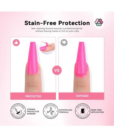 SAVILAND Liquid Latex for Nails - 20ML Peel Off Barrier & Cuticle Guard with Tweezer | Nail Art Tools for Home & Salon Manicure - Buy Online on SooperMarket.com