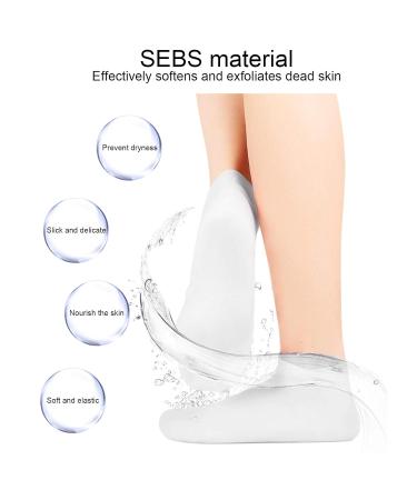 2 Pairs Moisturizing Foot Spa Socks | Hydrating Peel Treatment for Soft Feet - International Shipping - Buy Online on SooperMarket.com