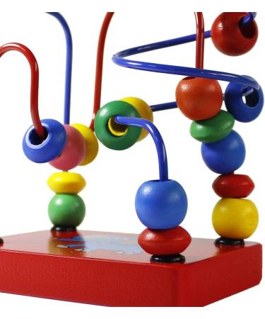 Oostifun Gobus Colorful Wooden Mini Beads Labyrinth Roller Coaster - Educational Toy Gift for Children | International Shipping Available - Buy Online on SooperMarket.com