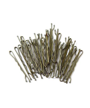 36 PCS Hair Kirby Grips 5cm Hair Grips Waved Hair Bobby Pin Clips Wire (Dark green)