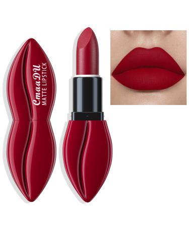 Easilydays Matte Red Lipstick for Women  Moisturizing Velvet Lipsticks  Long Lasting Smudge-Proof Lip Stick  Light Bright Labiales Matte Lipstick Lip Stain High Pigmented Dark Makeup Lip Gloss (10)