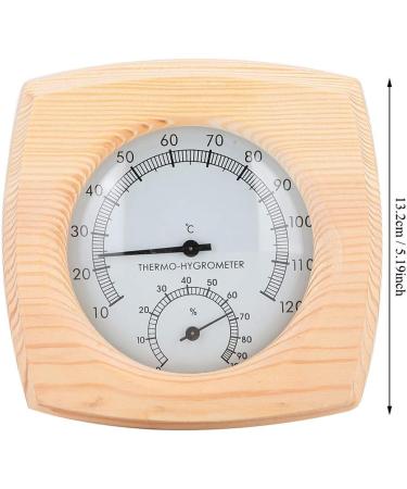 Buy Thermo Hygrometer Wooden Infrared Thermometer | Sauna Room Digital Temperature & Humidity Gauge - International Shipping - Buy Online on SooperMarket.com