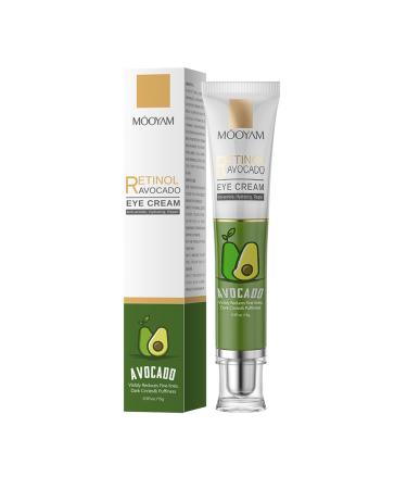 Avocado Retinol Eye Cream for Dark Circles Treatment Under Eye Cream for Aging and Dryness Moisturizing and Firming Reduce Wrinkles Fine Lines Non-Greasy Suitable for All Skin Types(15g)