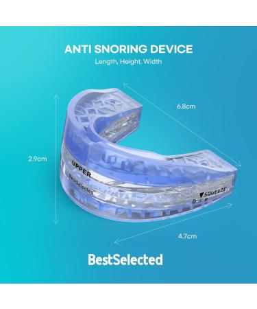 Anti Snoring Mouth Guard Device: Medium Anti Snoring Devices Ronflement Solution - Stop Snore Guard Mouthpiece Sleeping Mouth Stopper - Sleep Apnea Devices (Blue) - Buy Online on SooperMarket.com