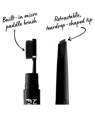 NYX Fill & Fluff Eyebrow Pomade Pencil - Ash Brown | Long-Lasting & Easy Application - Buy Online on SooperMarket.com