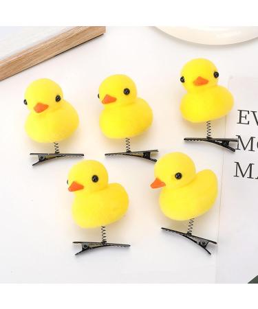 10 Duck Plush Hairpin Cute Yellow Duck Hair Clips Cartoon Duck Plush Hairpin Set - Soft Animal Hair Clips Hair Pins Fun Hair Accessories for Girls women Standard - Buy Online on SooperMarket.com
