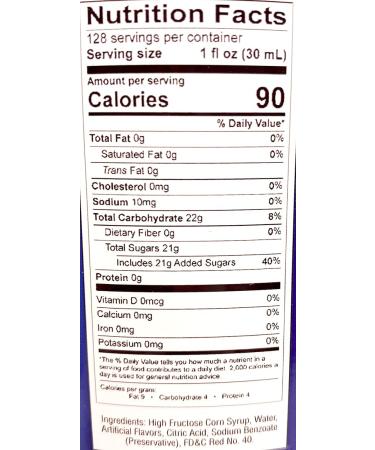 Carnival King Cotton Candy Snow Cone Syrup 128 Fl Oz - 1 Pack | Sweet Flavored Syrup for Snow Cones & Cotton Candy - Buy Online on SooperMarket.com