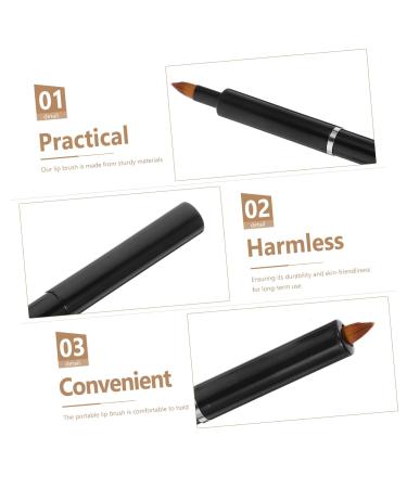 Angoily Lipstick Brush & Smudge Stick - Premium Makeup Tools for Lip Gloss & Balm - Durable Aluminum Lip Brush Wand with Artificial Fiber - Buy Online on SooperMarket.com