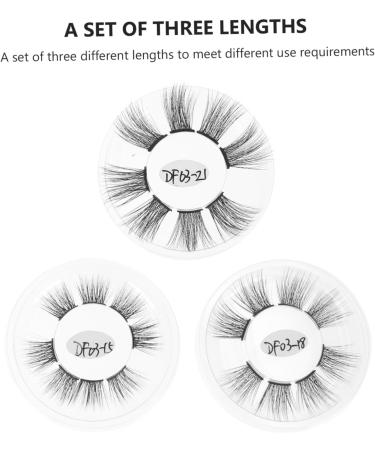 WOFASHPURET 3boxes Fake Eyelashes Girl Eyelash Chic Eyelashes Makeup Accessory Eyelash Grafting Kit False Eyelashes Extension Practice False Eyelashes Fake Lashes Dense Decorate Chemical Fiber - Buy Online on SooperMarket.com