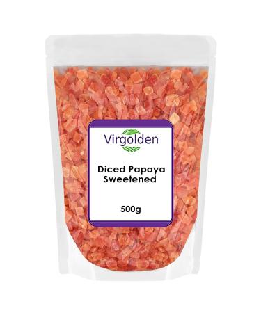 Diced Papaya Sweetened 500g by Virgolden
