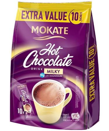 Mokate Instant Hot Chocolate Drink Milky 5x10 Sachets 180g - Buy Online on SooperMarket.com