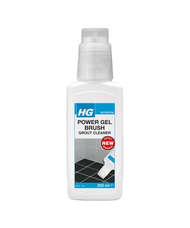 HG Power Gel Brush Grout Remover Grouting & Dirt Remover Color Restorer Bathroom Cleaner 250 ml