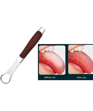 Stainless Steel Tongue Scraper - Oueyfer Tongue Cleaning Tool for Fresh Breath & Oral Hygiene - Buy Online on SooperMarket.com