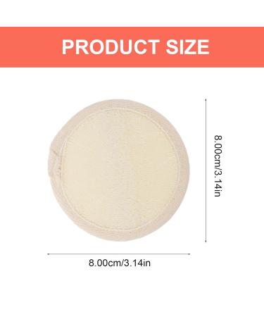 FOMIYES Exfoliating Loofah Sponge & Facial Cleansing Pad - Spa Quality Makeup Remover | Soft Cotton Puff for Face & Body - Buy Online on SooperMarket.com