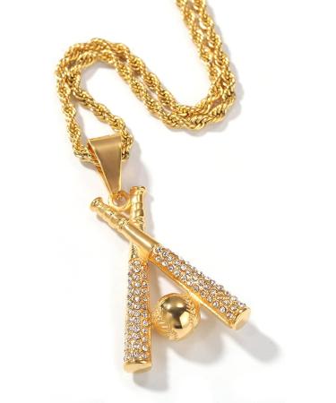 Baseball Necklace | Stainless Steel Pendant | Sports Jewelry for Men and Women - Buy Online on SooperMarket.com