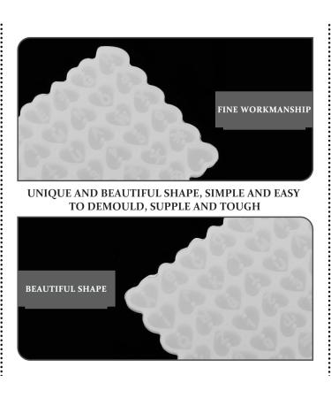 Heart Shape Silicone DIY Alphabet MOLDS- Use molds to Make Your DIY Crafts and Experience The Fun of Hands- on. Mini Heart Whitex5pcs 0.3X5.5X8.5CMx5pcs - Buy Online on SooperMarket.com
