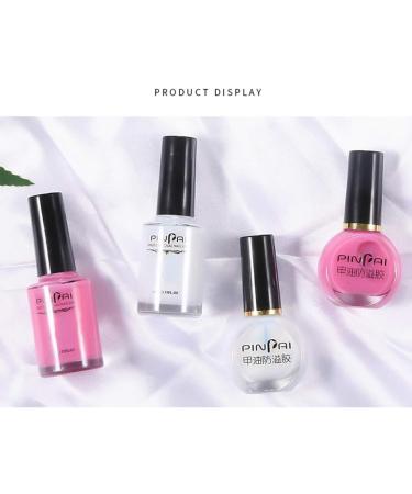 10 set of Peel Off Protective Nail Polish Manicure Liquid Tape Spill-proof Gel Tearable Nail Care Tool 15ml Pink 10 set of (pink 15m) - Buy Online on SooperMarket.com