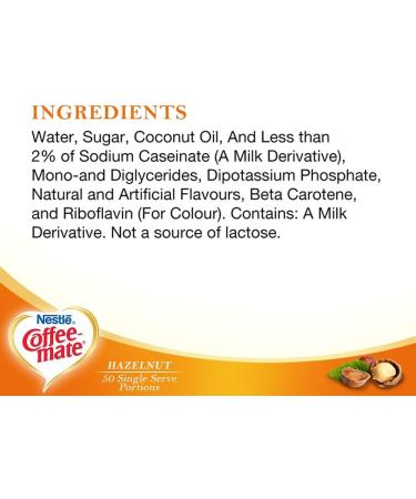 Coffee-mate Hazelnut Creamer .375 ounces - Buy Online on SooperMarket.com