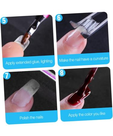 2 Nail Fiber Nail Extension Silk Fiberglass Nail Extensions Kit Nail Extension Fiber Silk Fiber Nails Fiberglass Nail Tips Gel Kit for Nails Manicure Fiber Nail Art Fiber White HAPINARY - Buy Online on SooperMarket.com