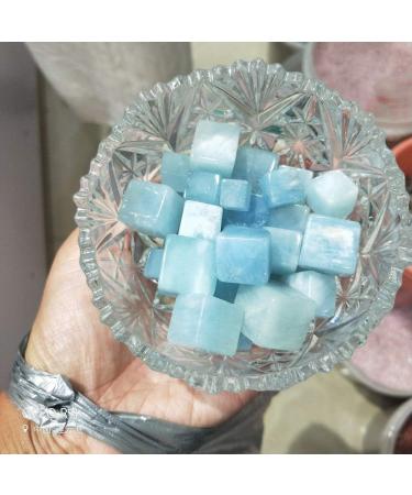 100g 10-15pcs Large Particles Natural Aquamarine Quartz Crystal Specimen Lucky Crystal Love Natural s and Minerals ZFUGEDRLI - Buy Online on SooperMarket.com