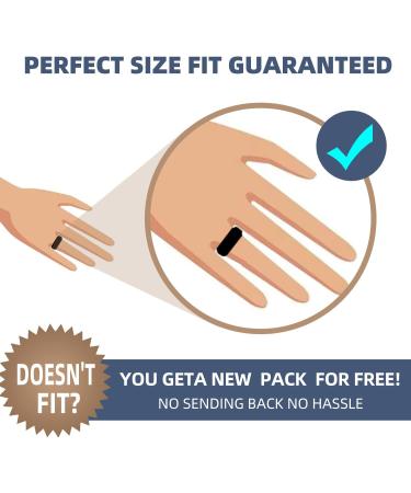 JEROOT Titanium Magnetic Rings | Step Edge Sleek Design | 2 Strong Magnets | Silver 5mm N 1/2 (3500 Gauss) | Jewelry Gift Box | Men Women - Buy Online on SooperMarket.com
