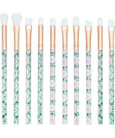 Housoutil 10pcs Green Supplies Hair Handle Beauty Eye Plastic Care Eyeshadow Cosmetic Makeup - Buy Online on SooperMarket.com