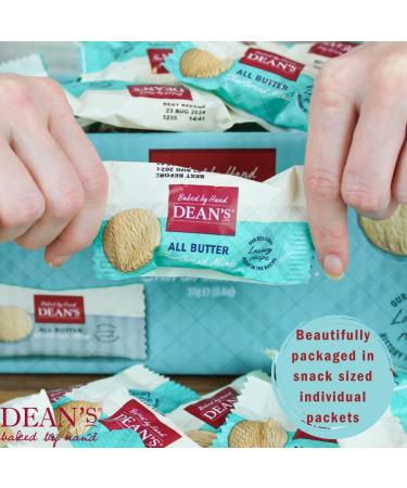 Deans Shortbread Biscuits Individually Wrapped - Bulk Box of 100 Single Packs of Luxury Scottish All Butter Rounds. Multipacks Ideal For Your Lunchbox Hotel or B&B. Best Served With Tea Or Coffee. 100 Single All Butter Shortbread Minis - Buy Online on SooperMarket.com