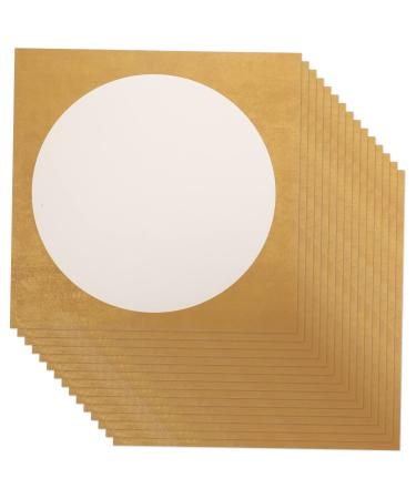 EXCEART 10 sheets Professional with Traditional Decorative Chinese Dried Art Writing Rice Thickened Golden 33X33CM